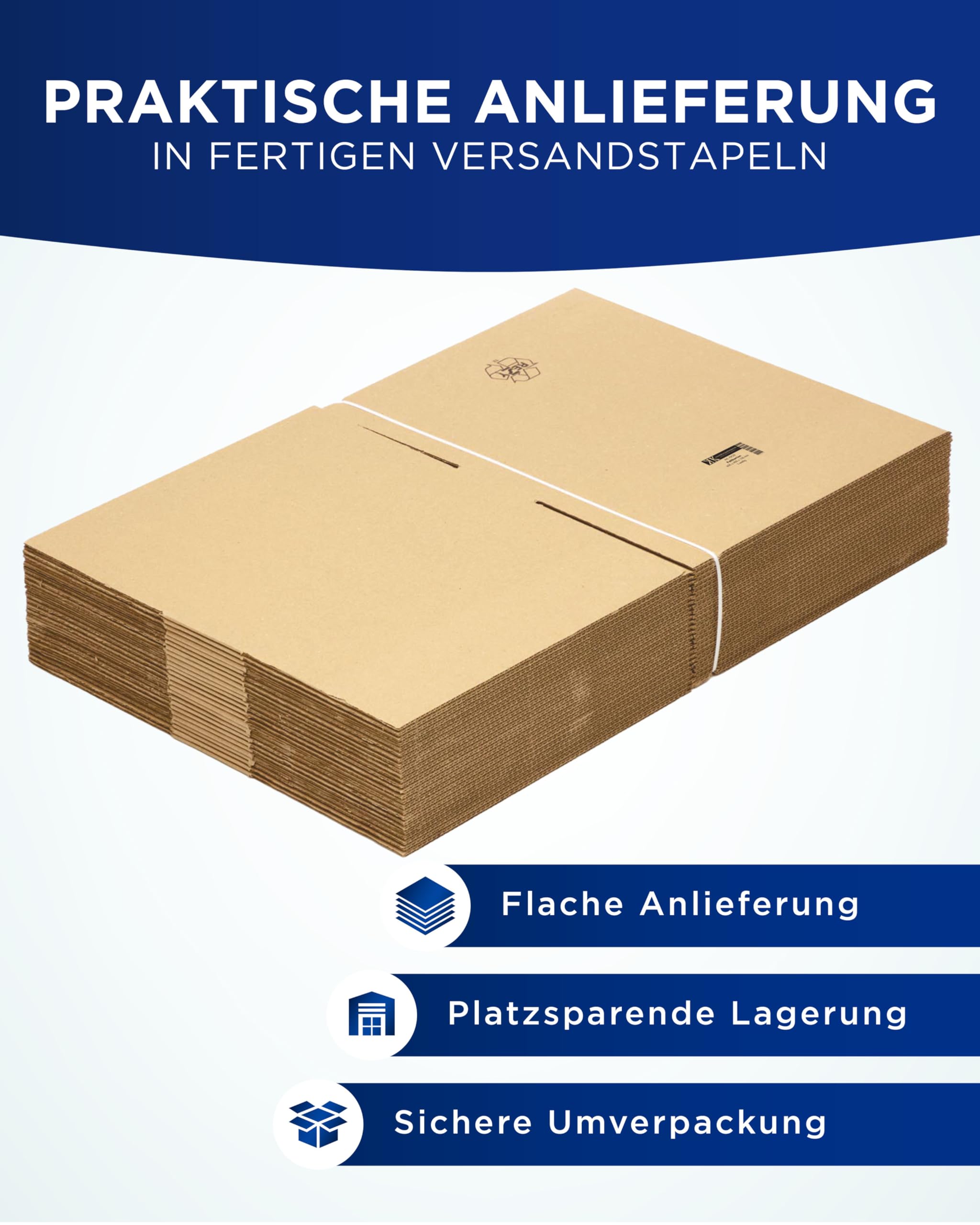 50 cartons de 400 x 400 x 100 mm pour l'emballage et l'expédition