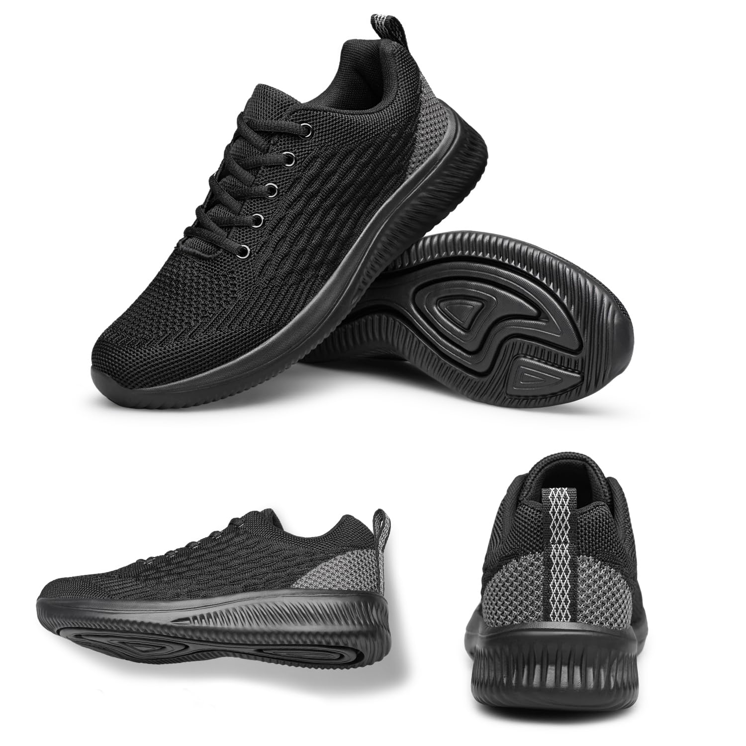 Raoendis Zapatillas deportivas para hombre, para correr, caminar, ligeras, de malla, cómodas, atléticas, fitness, tenis