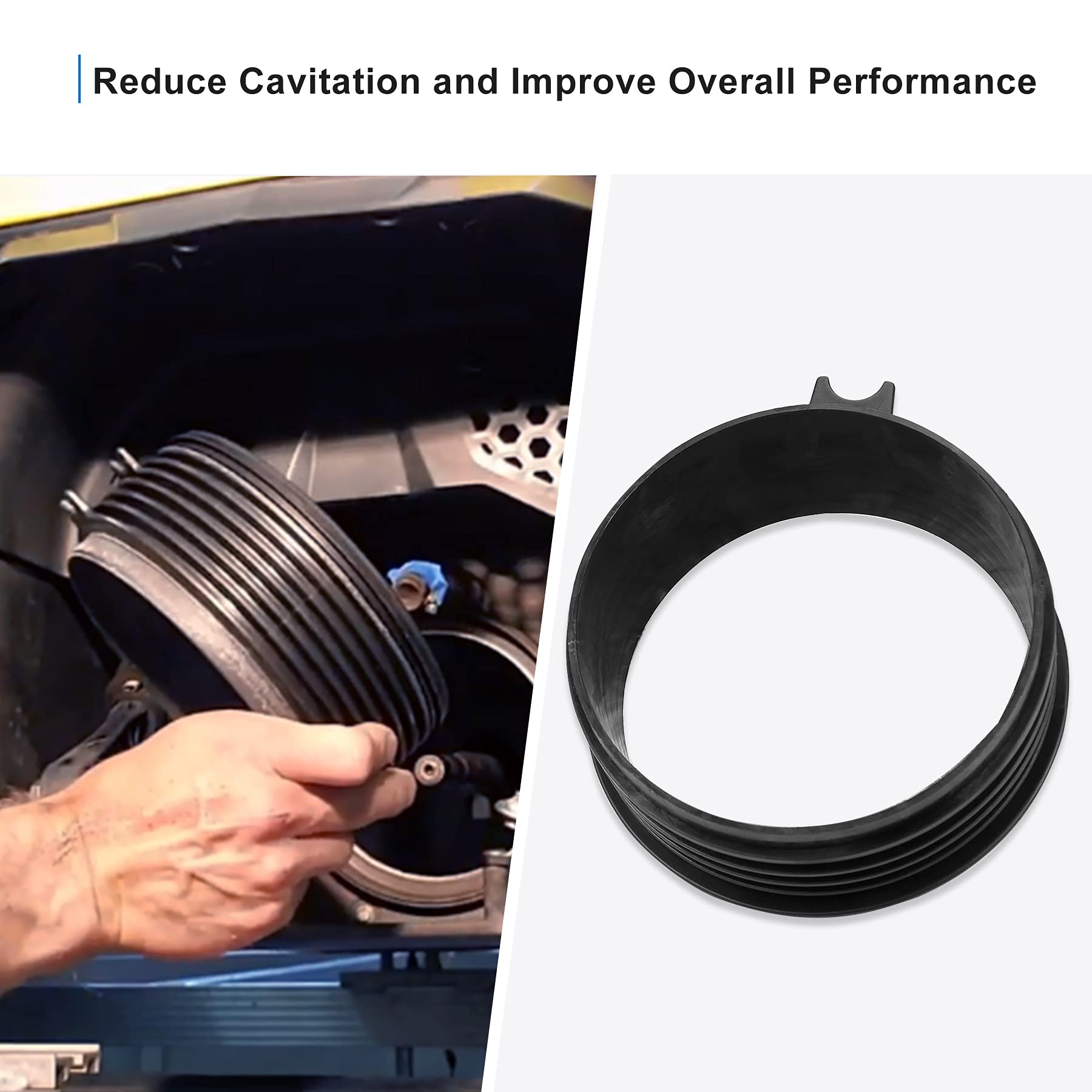 Spark Jet Pump Wear Ring Fit All Sea Doo Seadoo 900 HO Ace Trixx Spark Models 2014 2020 2up 3up 267000617 267000813 267000925 White Plastic Ring - Foto 4