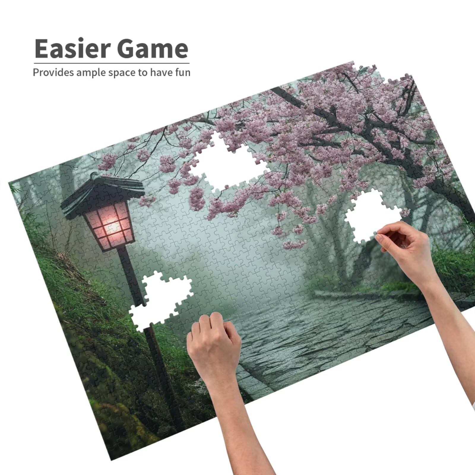 Puzzle krajobrazu, 1500 elementów, puzzle z drzewem, dla dorosłych, z pudełkiem na prezent, "zrób to sam", duże drewniane puzzle dla dorosłych, gra zręcznościowa dla całej rodziny, prezenty dla kobiet