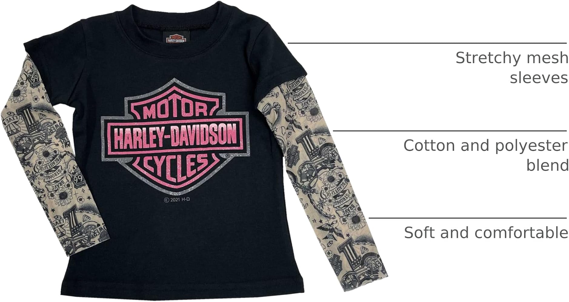 トップス HARLEY-DAVIDSON CAFE LONG SLEEVE TEE H-D® Eagle Rider Long Sleeve Tee | Harley-Davidson ME