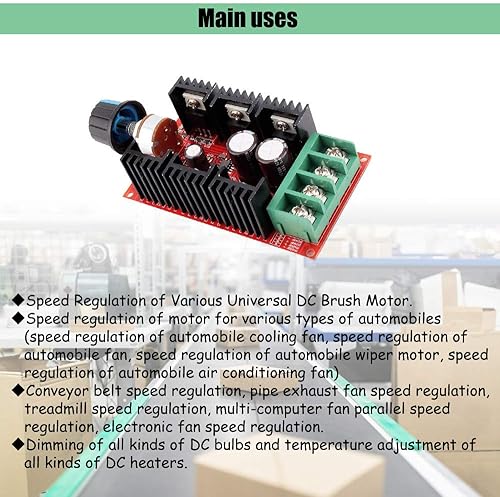 Miniatura 4 de Comidox 1 controlador de velocidad de motor PWM DC de 2000 W 10  50 V máx. 40 A controlador de velocidad HHO RC controlador regulable de velocidad
