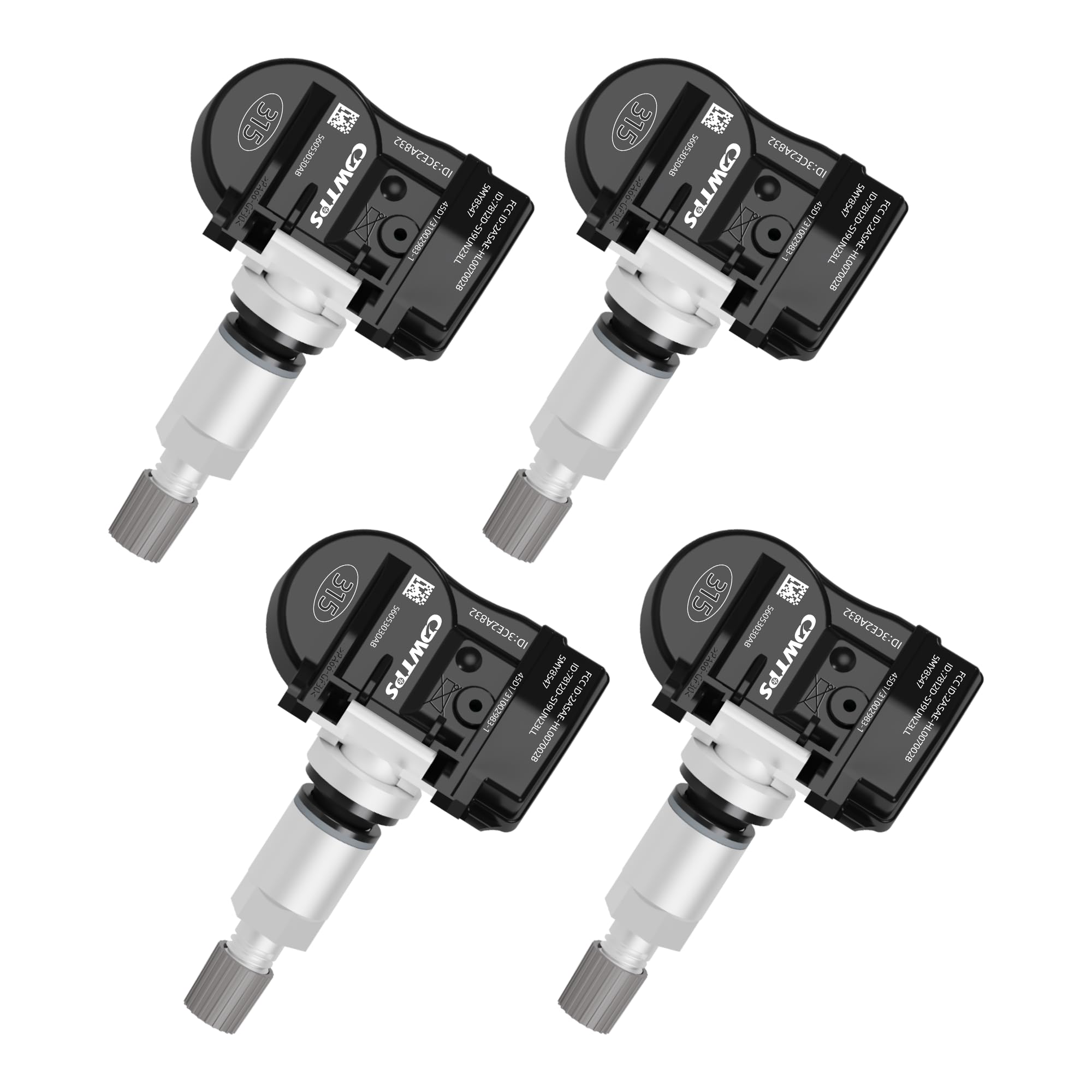 CDWTPS Tire Pressure Sensor, 56029526AA TPMS for Chrysler Dodge Jeep(4-Pack)