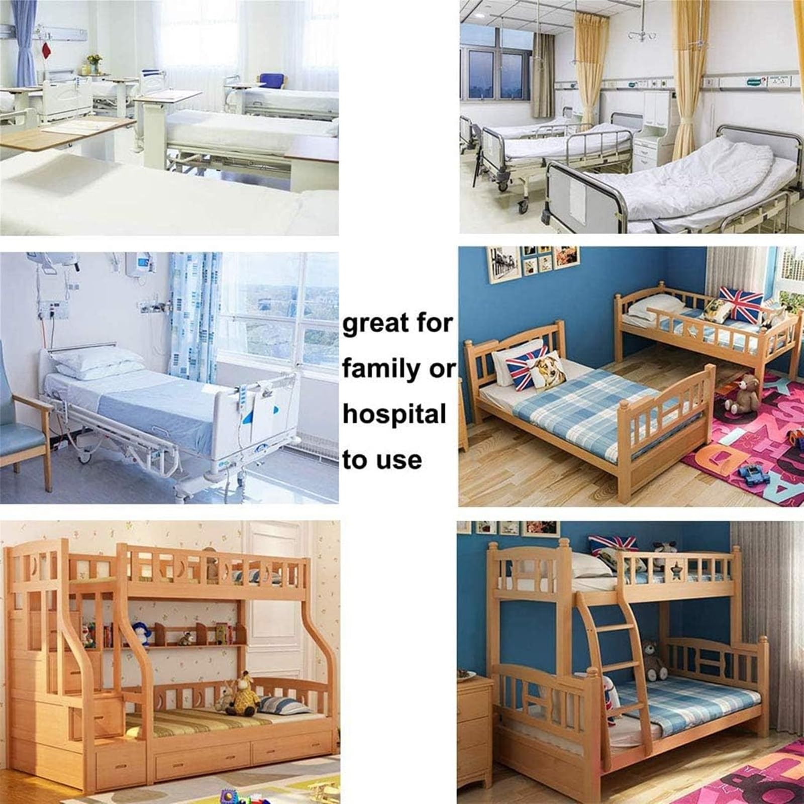 Protector de riel de cama para adultos, mango de seguridad para cama de hospital, barandillas protectoras para personas mayores, soporte para discapacitados, valla auxiliar antideslizante