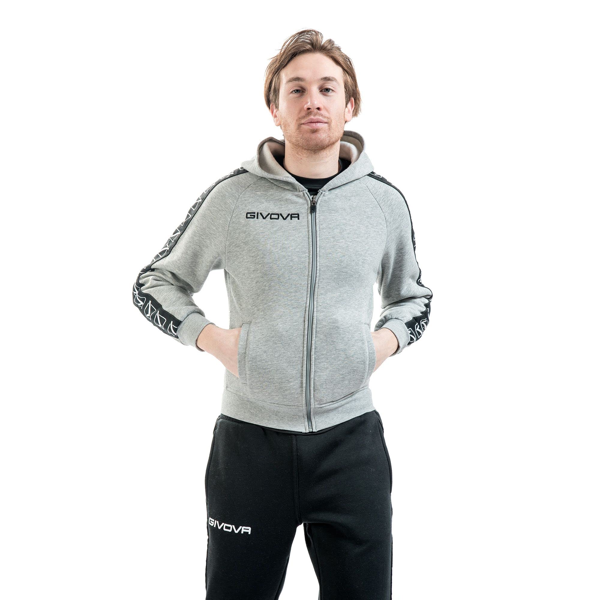 Givova Full Zip Band Full Zip Band Sweatshirt, Army Green, 2XL Unisex - Adult