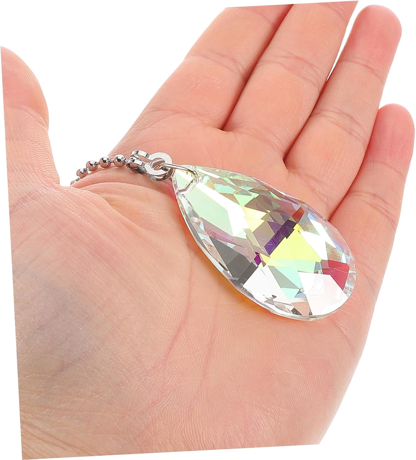 5Pcs Crystal Ceiling Fan Pull Chain Decorative Bead Pull Chains for Ceiling Fans and Light Fixtures Elegant European Style Crystal Pendant Ornaments for Home Decor