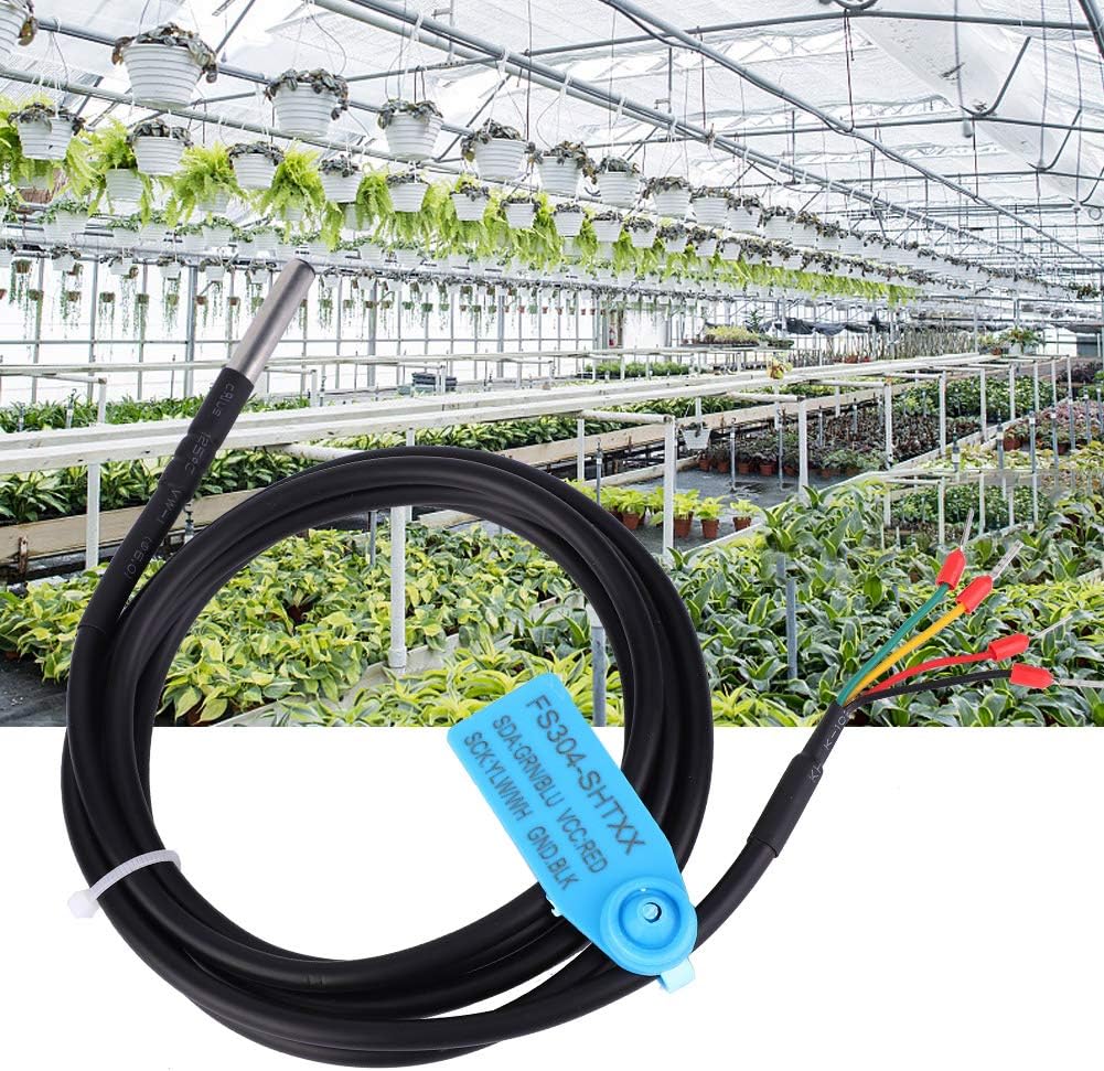 Soil Digital Temperature and Humidity Sensor Probe, Waterproof Stainless Steel Case, High Sensitivity Measurement Tool for Soil Moisture, Temperature, and Humidity (30)