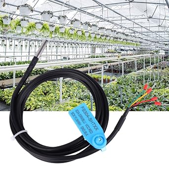 Jadeshay SHT20 Digital Soil Temperature Humidity Sensor Probe, Waterproof I2C Output for HVAC, Greenhouses, Warehouse Monitoring