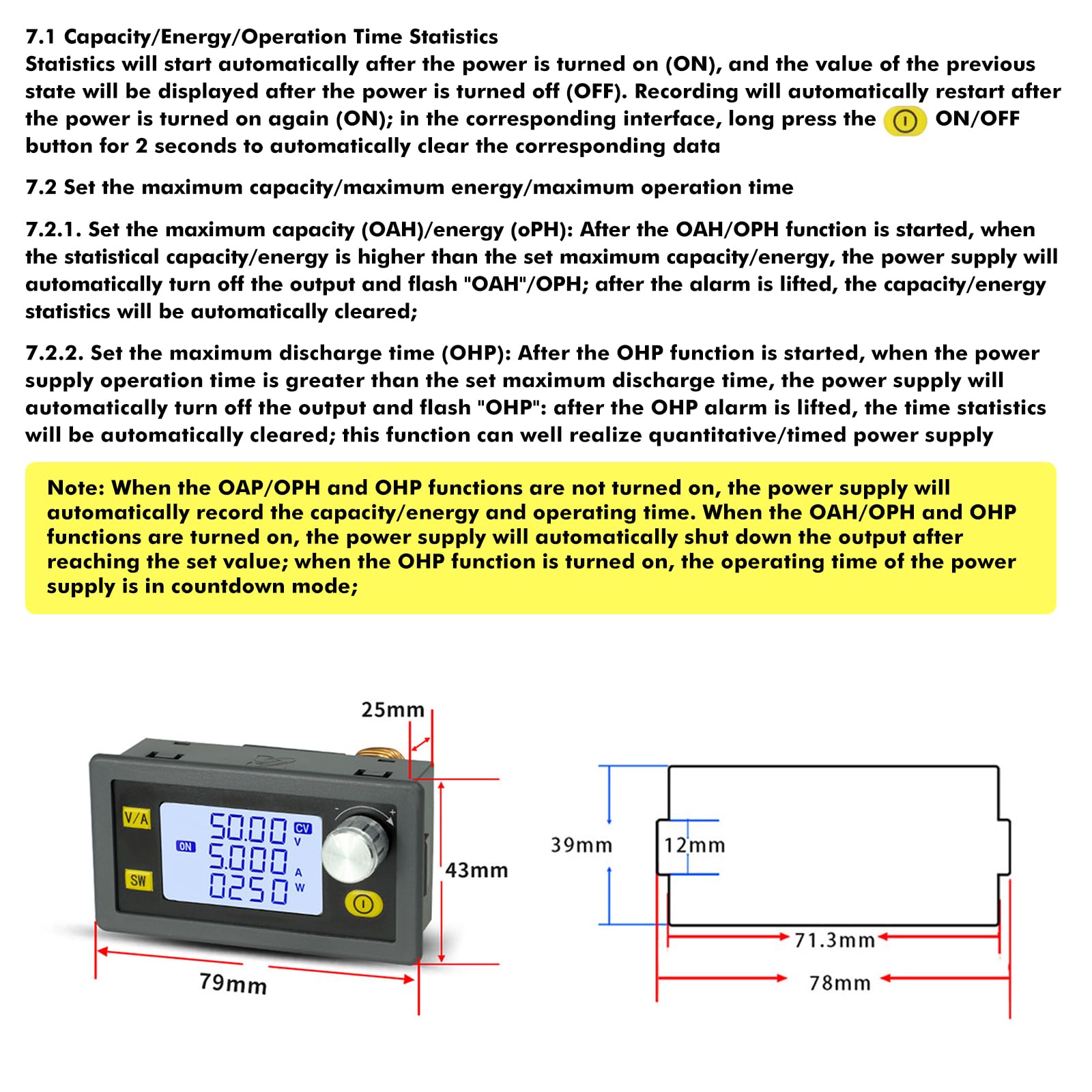 DEWIN Aufwärtswandler, DC 6-36 V auf 0,6-36 V 80 W 5 A Aufwärtswandler Abwärtswandler mit LCD-Anzeige