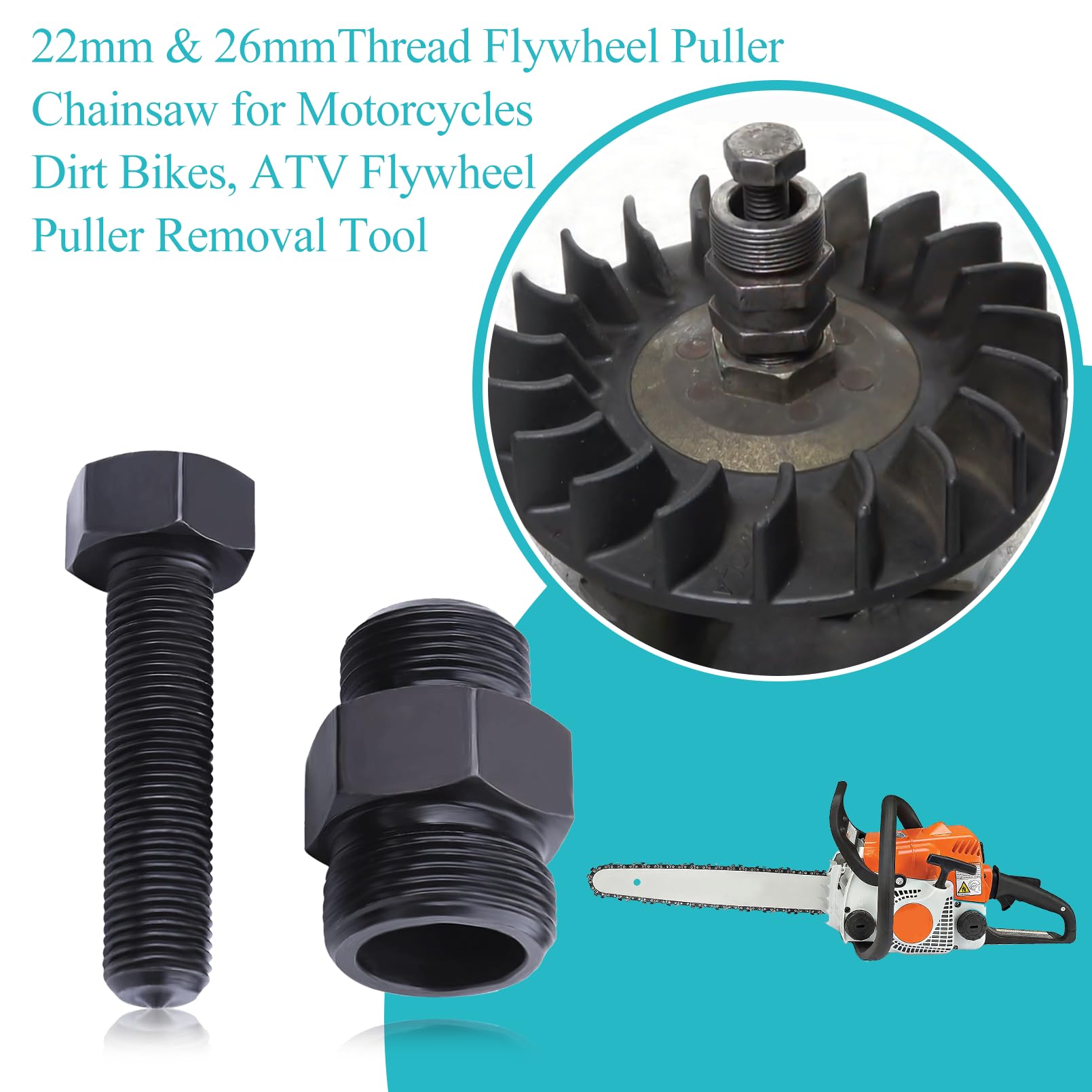 Kit de Reparación de Motosierra Extractor de Volante para Stihl 020T MS200T 026 MS260 028 030 031 032 036 MS360 038 MS380 041 044 MS440 045 046 MS460 MS280 Reemplazar 1110 890 4500