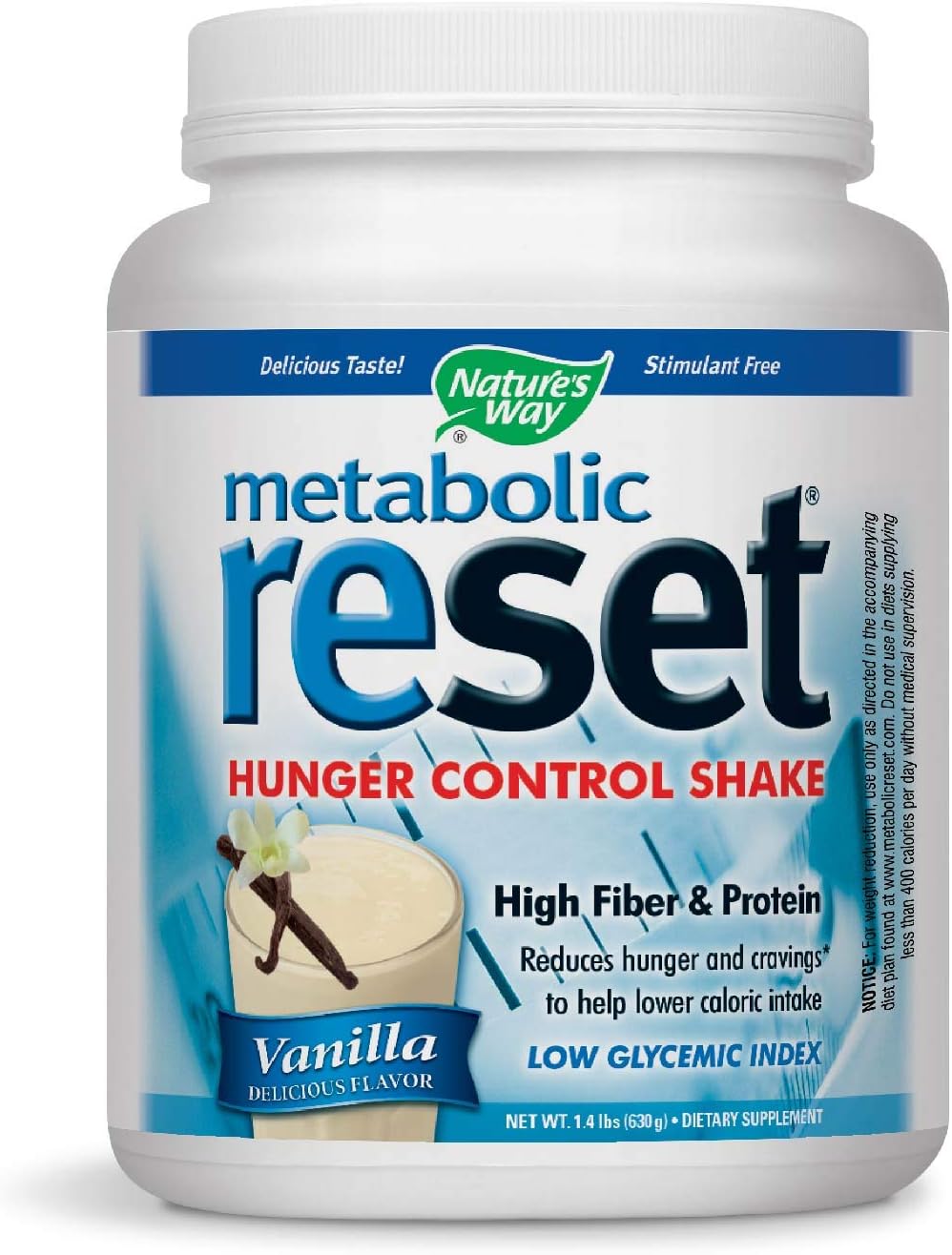 Nature's Way Metabolic Reset, Vanilla, 630g