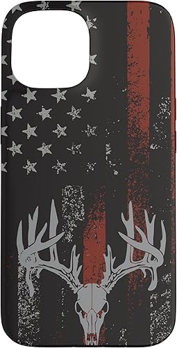 Miniatura 7 de Funda para iPhone 14 con la bandera americana de cola blanca ciervo Buck Hunting USA FLAG Hunter