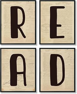 ULEGIE Reading Classroom Wall Art Decor, Reading Posters for Classroom
