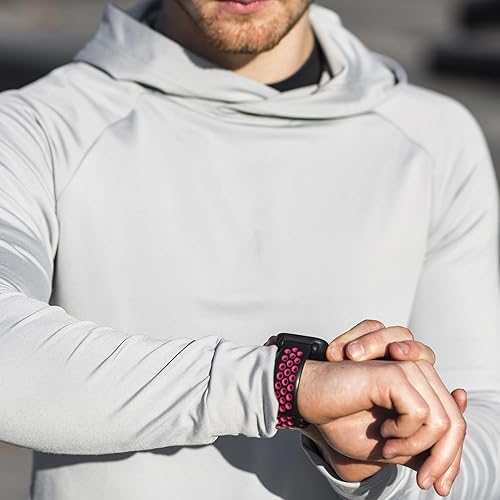 Miniatura 4 de Correa de reloj deportiva compatible con Apple Watch Band de 1.496 in 1.575 in 1.614 in 1.654 in 1.732 in 1.772 in 1.929 in, correa de repuesto de