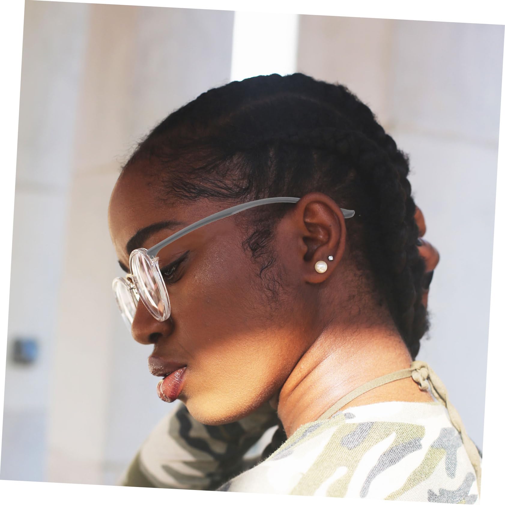 COLLBATH 1 Pair Universal Glasses Legs Temple Single Tooth Black Replacement Parts for Eyeglasses