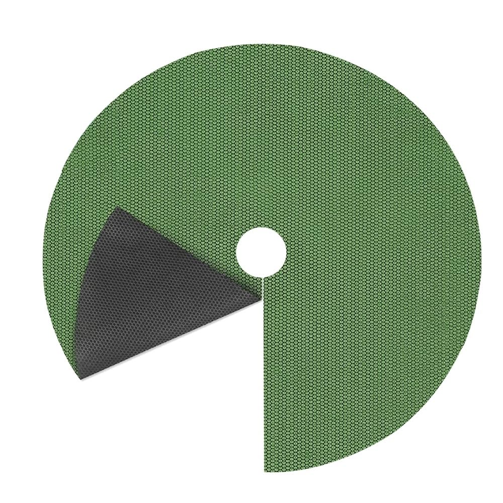 Tappetino Barriera Anti-erbacce In Polipropilene Nero Verde 42-120 Cm 0,3 Mm Anello Di Pacciamatura Biodegradabile for Alberi for Piante In Vaso Da Giardino Frutteto 20/50 Pezzi(50PCS,Round-42cm)