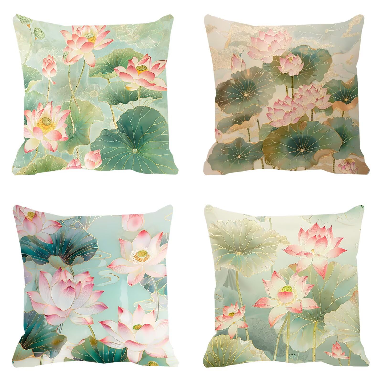 Housse coussin 50x50cm imperméable en velours premium avec fermeture invisible discrète