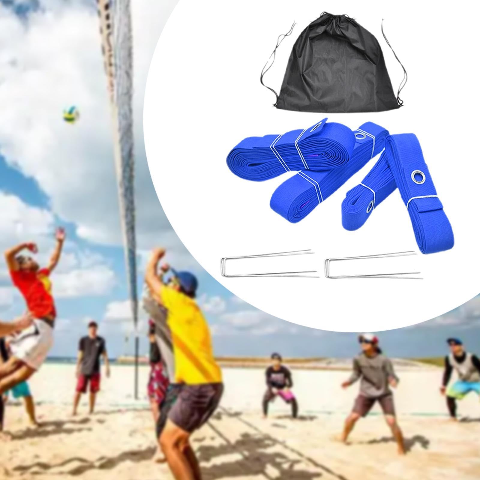 harayaa Conjunto de Líneas para Voleibol de Playa con Marcador Portátil