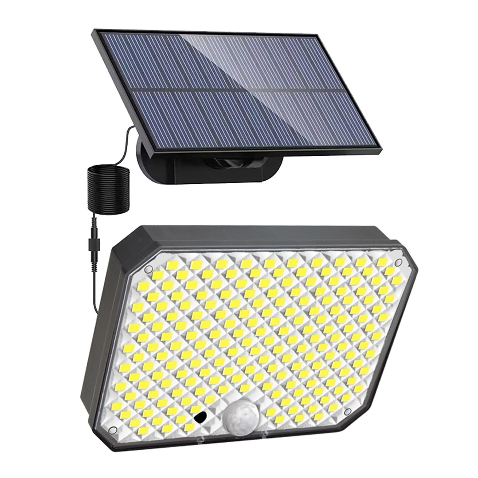 Focos solares LED 200 LED Luz Solar For Exteriores Super Brillante 3 Modos Sensor De Movimiento Luz De Pared IP65 Luz De Calle Impermeable Con Control Remoto For Jardín El ahorro de energía ( Color :