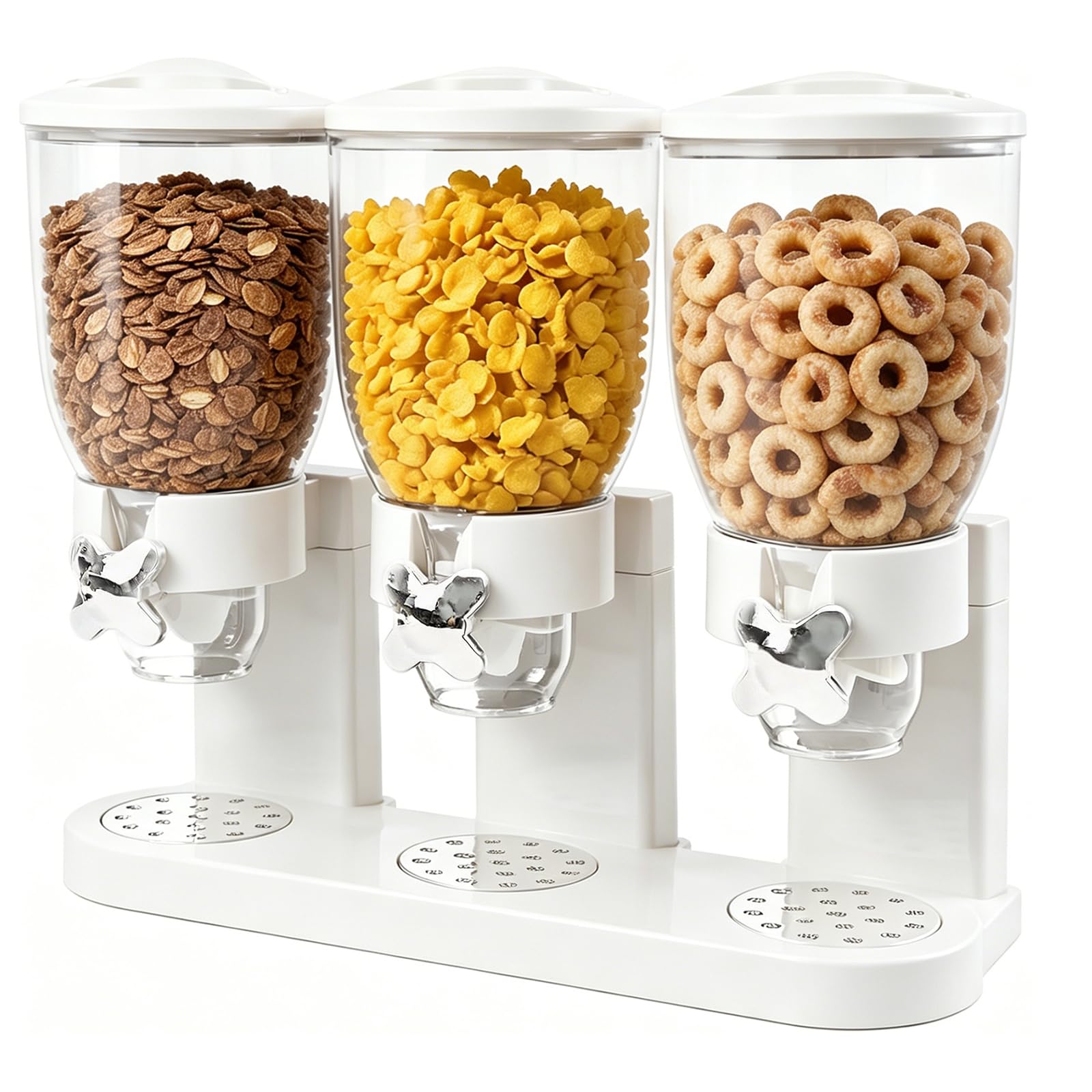 FARYODI Distributeur de céréales Countertop 2 l, distributeur alimentaire en plastique, distributeur de céréales et distributeur de cornflakes, idéal pour les bonbons, les boîtes de conservation (3)