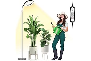 Aogled Grow Light for Indoor Plants Full Spectrum with Stand