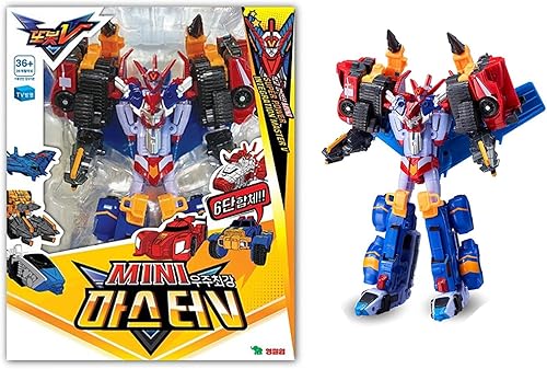 Mini MasterV/Popular Toy / 6 mini vehículos se pueden separar y transformar el robot MasterV, robot MasterV