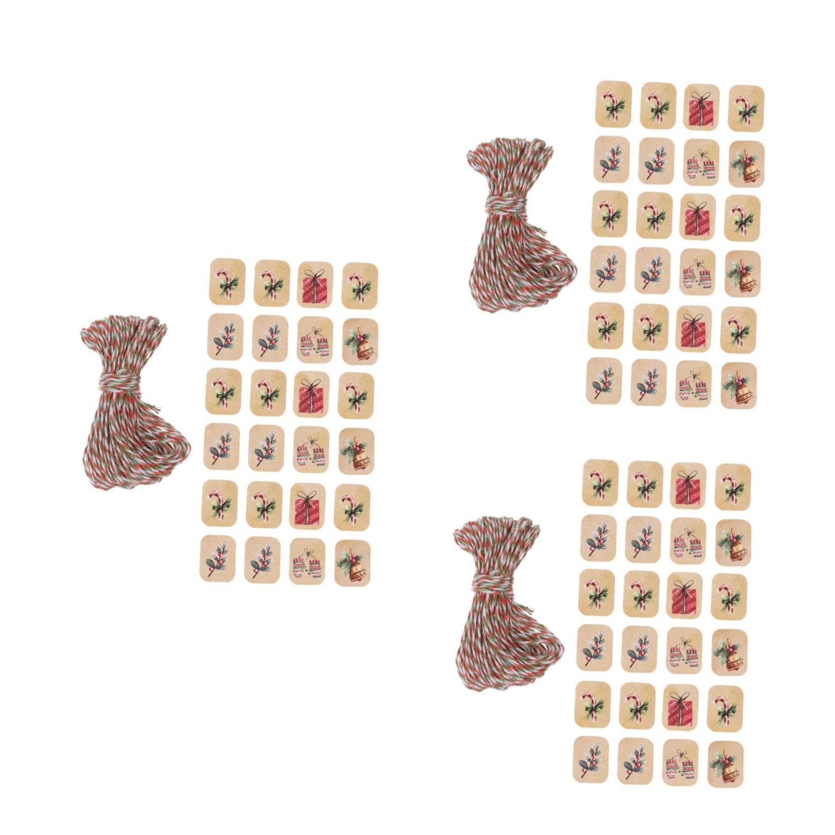 FRCOLOR 750 Stk Weihnachtsanhänger Weihnachtsbastelbedarf Weihnachts-Namensschilder Weihnachtsgeschenke preisschild weihnachtsbasteln hängende Karten dekorative Tags für Partys Kraftpapier