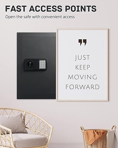 Miniatura 6 de JINXNOBI Caja fuerte de pared, Caja fuerte de pared oculta, Electrónica oculta en cajas fuertes de pared entre los montantes, Caja fuerte de montaje