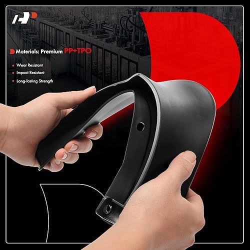 Miniatura 8 de A-Premium Juego de 4 solapas para barro, protectores contra salpicaduras, guardabarros con accesorios de hardware compatibles con Tesla Model Y 2023