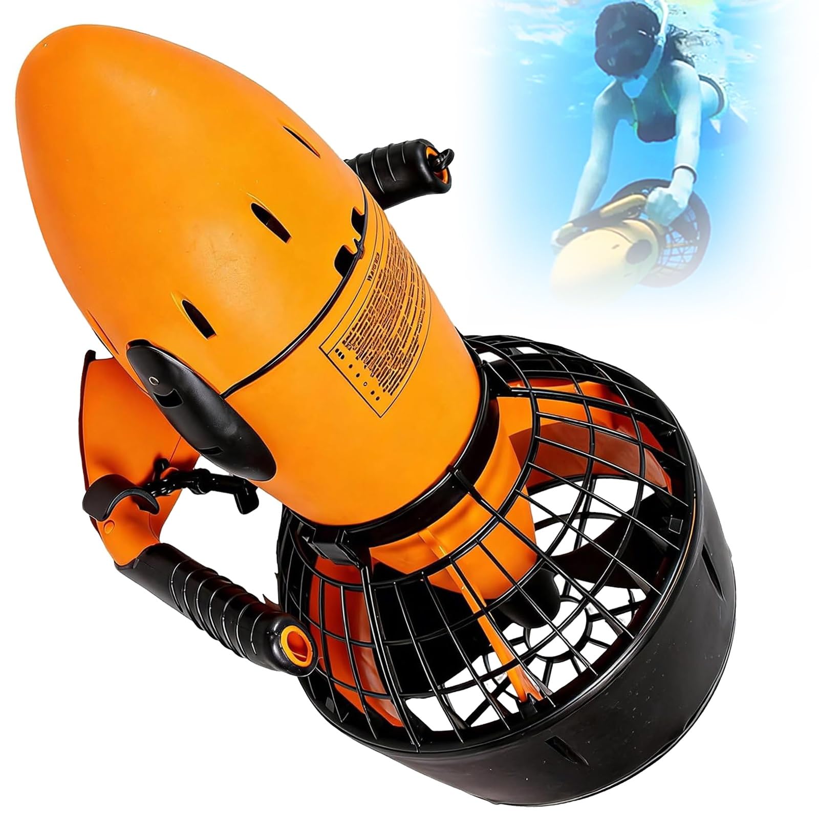 Propulsor eléctrico subacuático,Vehículo Submarino de propulsión | Buceo Sea Scooter, Seascooter Submarino de 300 W/500 W, Batería de Litio Duradera más Reciente de 2026