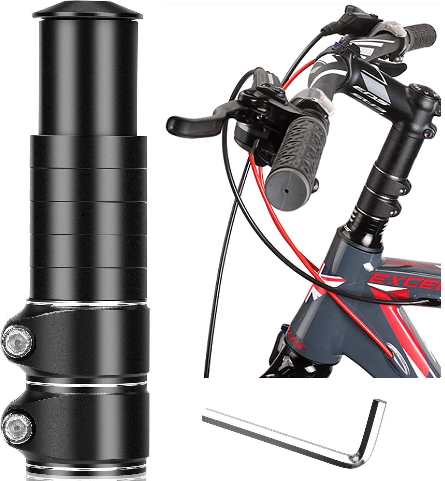 Coppia Impugnature Manubrio Bici/bicicletta Design A Costine 115 Mm - Foto 7