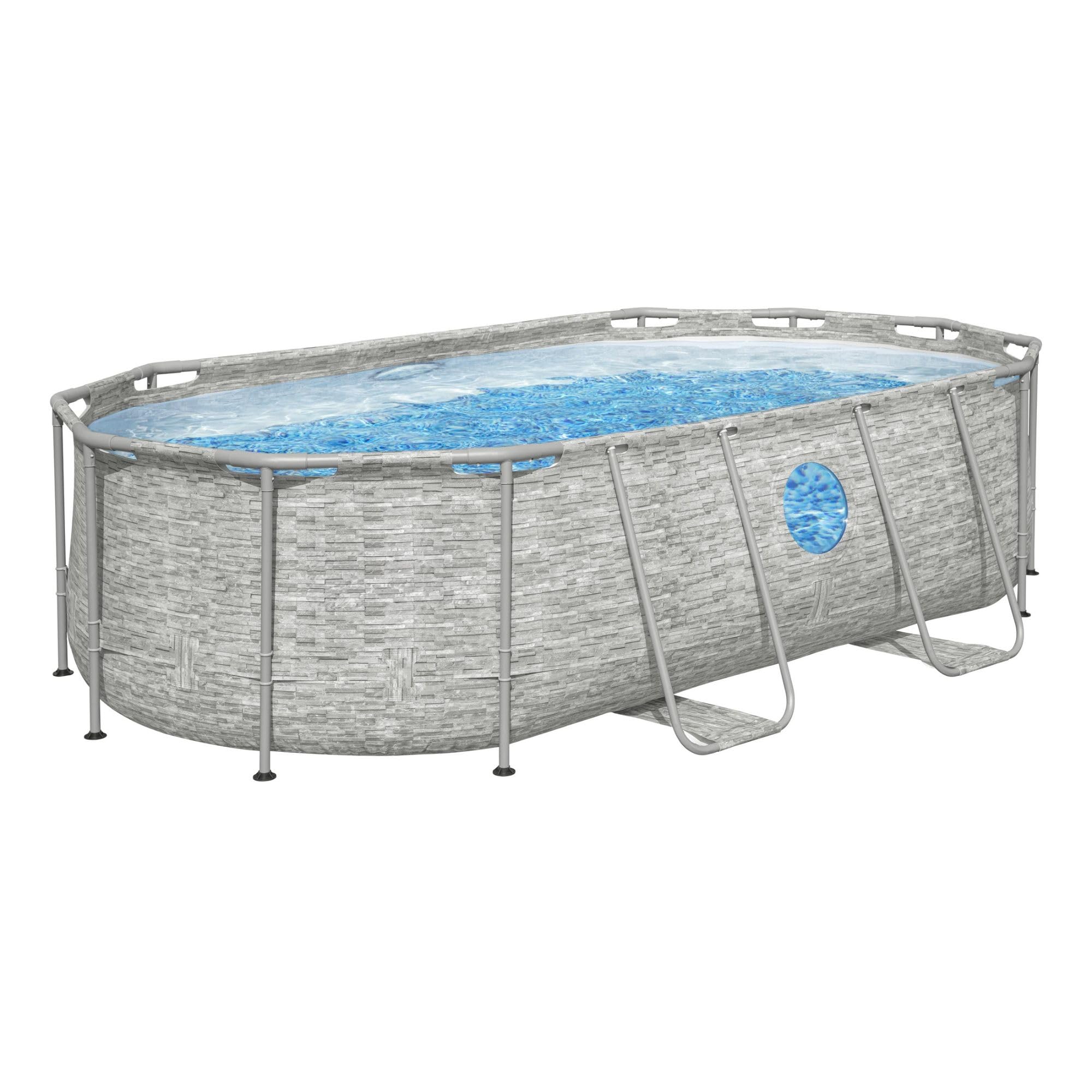 Steel Pro MAX 14' x 8'2" x 39.5"/4.27m x 2.50m x 1.00m Splashview Oval Pool Set