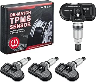 BDFHYK Upgrade TPMS Sensor Compatible with 2009-2020 Chrysler 300 Town & Country, Jeep Wrangler, Dodge Challenger Charger Durango Grand Caravan Journey Viper 433MHz Programmed Tire Pressure Sensor