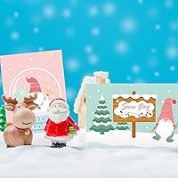 Vista 127 de Nuanchu 80 tarjetas postales de Navidad vintage de 4 x 6 pulgadas, tarjetas de felicitación de Papá Noel, tarjetas de Navidad retro, reimpresión