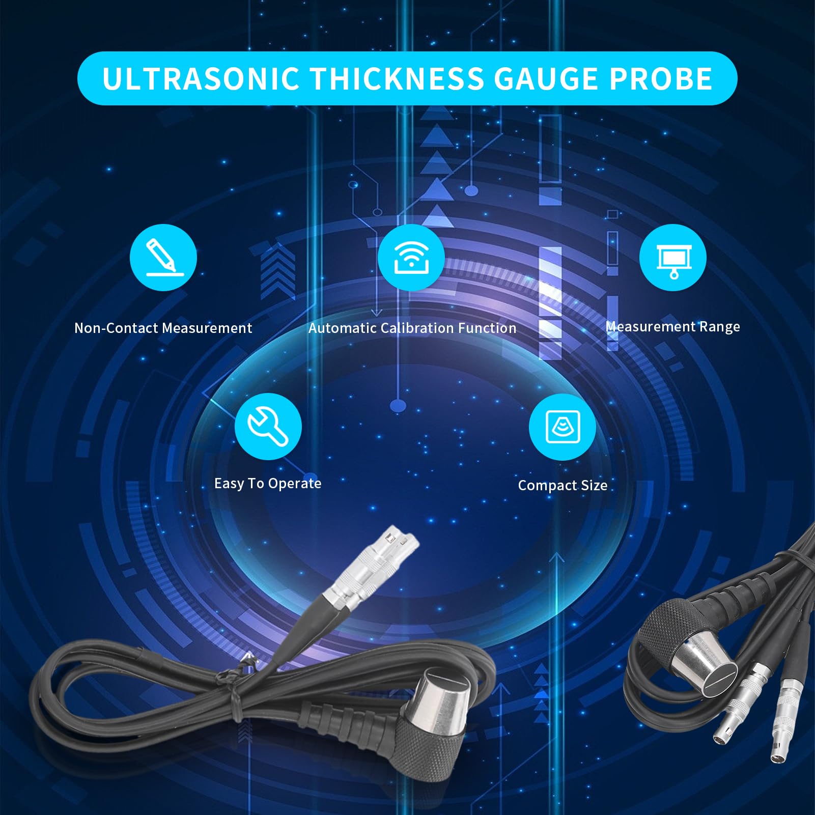 Ultraschall-Dickensonde Für GM100 – Berührungsloser Digitaler Wanddicken-Tester, Automatische Kalibrierung