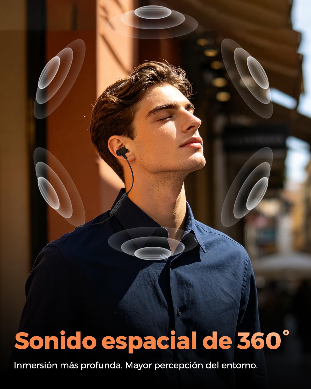 truefree HD-200 Auriculares Inalámbricos Deportivos In-Ear, IP67, 20H | Bluetooth 6.0 Neckband con Micrófono y Control de Cable, Cancelación de Ruido AI, Sonido 360 y Auriculares Magnéticos