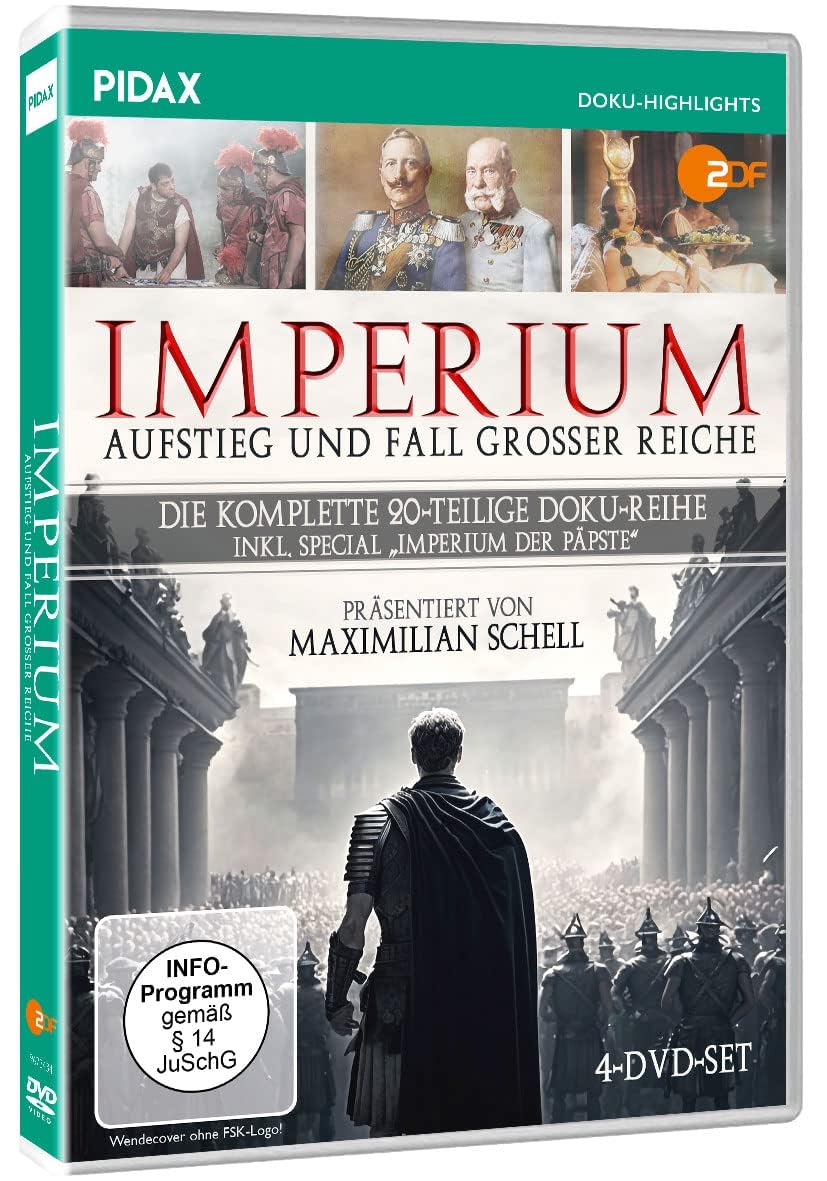 Imperium - Aufstieg und Fall großer Reiche / Die komplette 20-teilige Doku-Serie inkl. Special „Imperium der Päpste“ (Pidax Doku-Highlights) [4 DVDs]