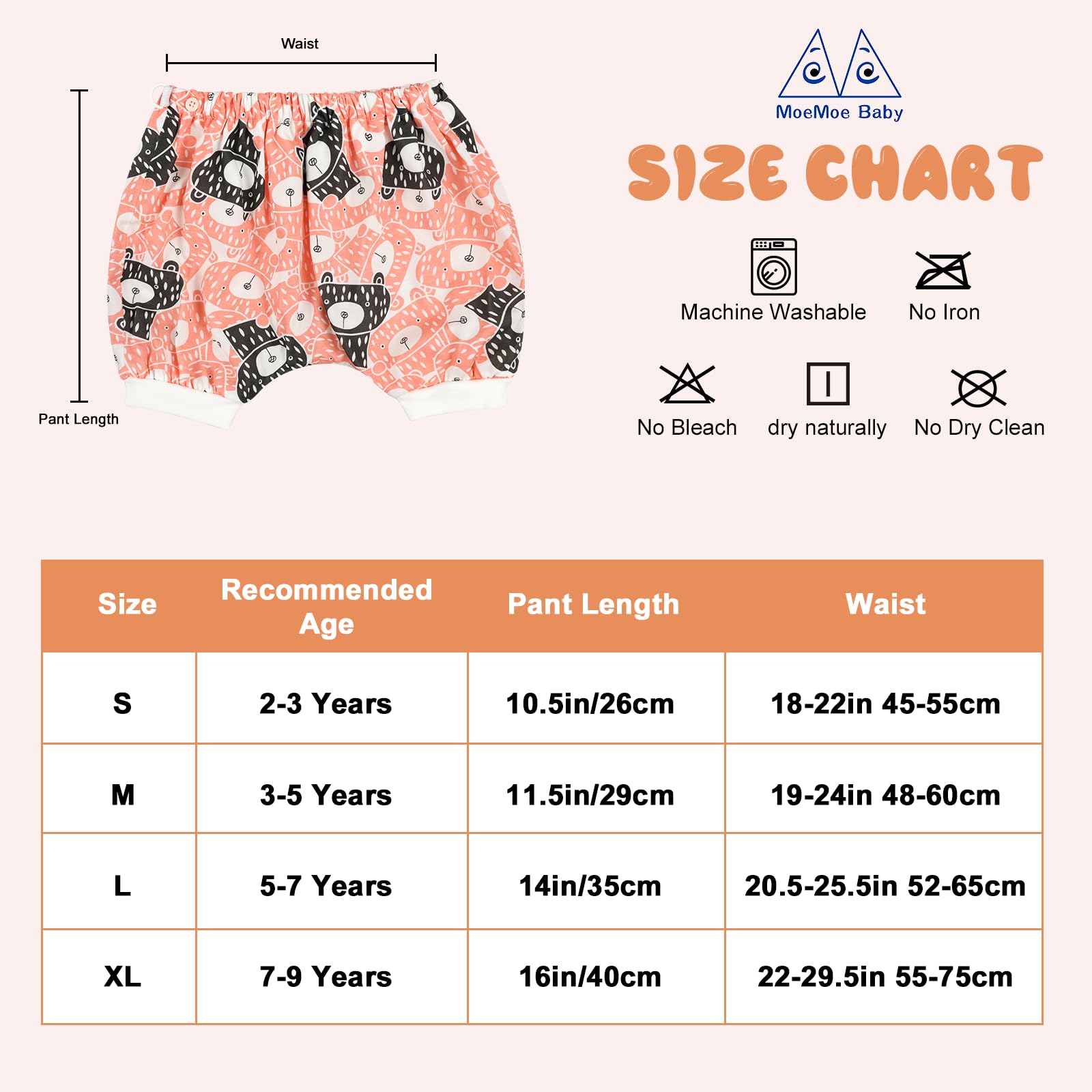 MOEMOE BABY Mutandine di apprendimento Pantaloni da Allenamento Impermeabili Notte gonne per pannolini notturna pantaloni per bambini 2 confezioni