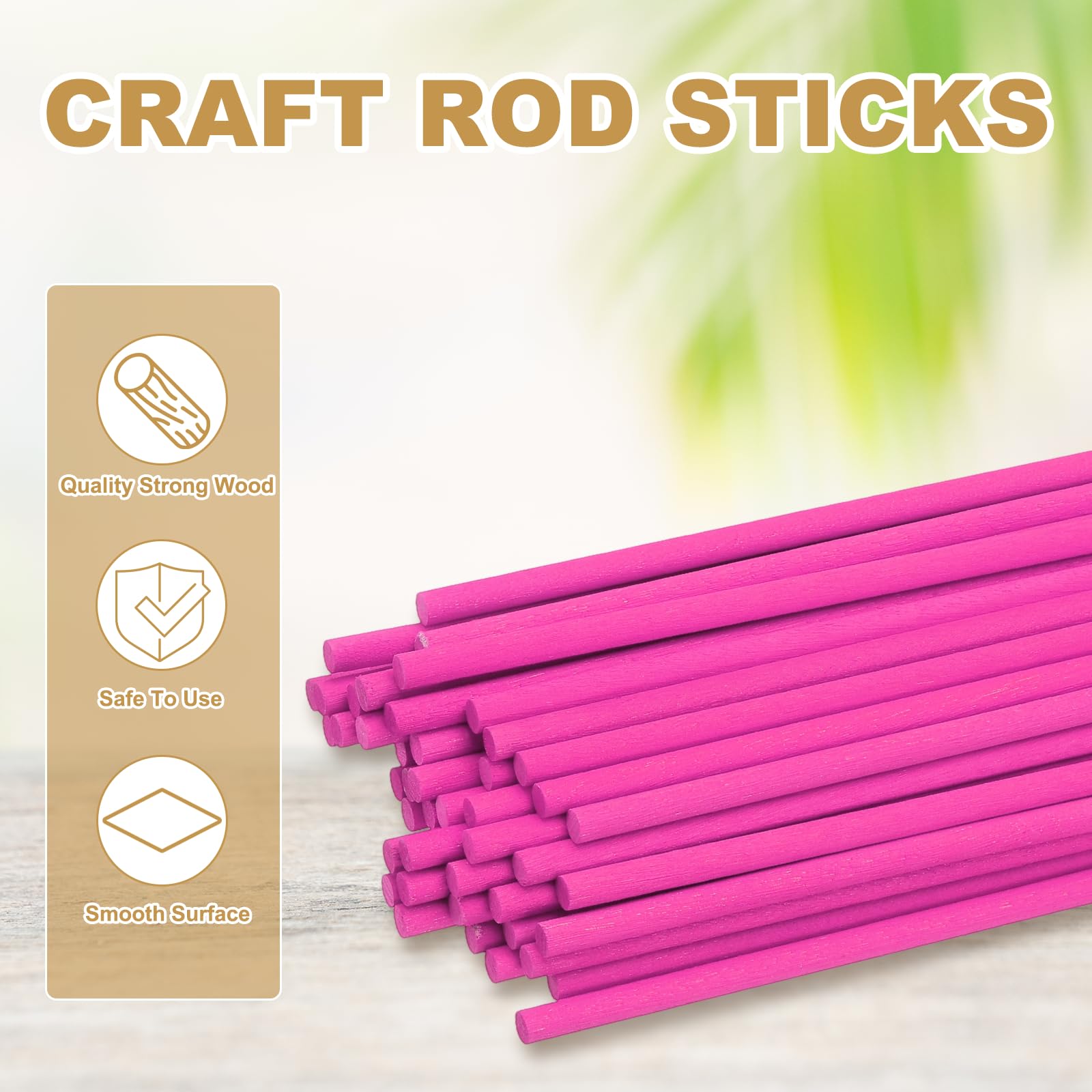 PATIKIL 50Pcs Wooden Dowel Rods - Image 4