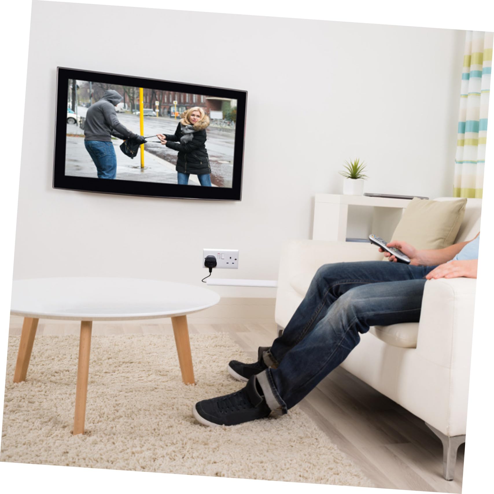 Housoutil Herramienta De Enrutamiento Canalea para Cables Gestión De Cables De Ocultador De para De Altavoz Ethernet y TV Pared