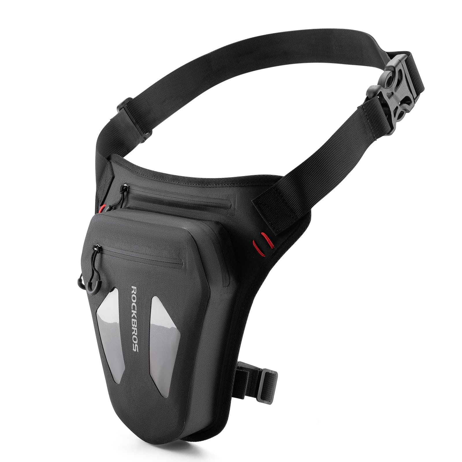 ROCKBROS Marsupio Moto da Gamba, Marsupio Moto per Uomo Donna, Marsupio da Gamba Impermeabile, Borsa Gamba Moto Con Cinghie Regolabili, Adatto a Motociclismo, Shopping, Campeggio e Sport All’Aperto