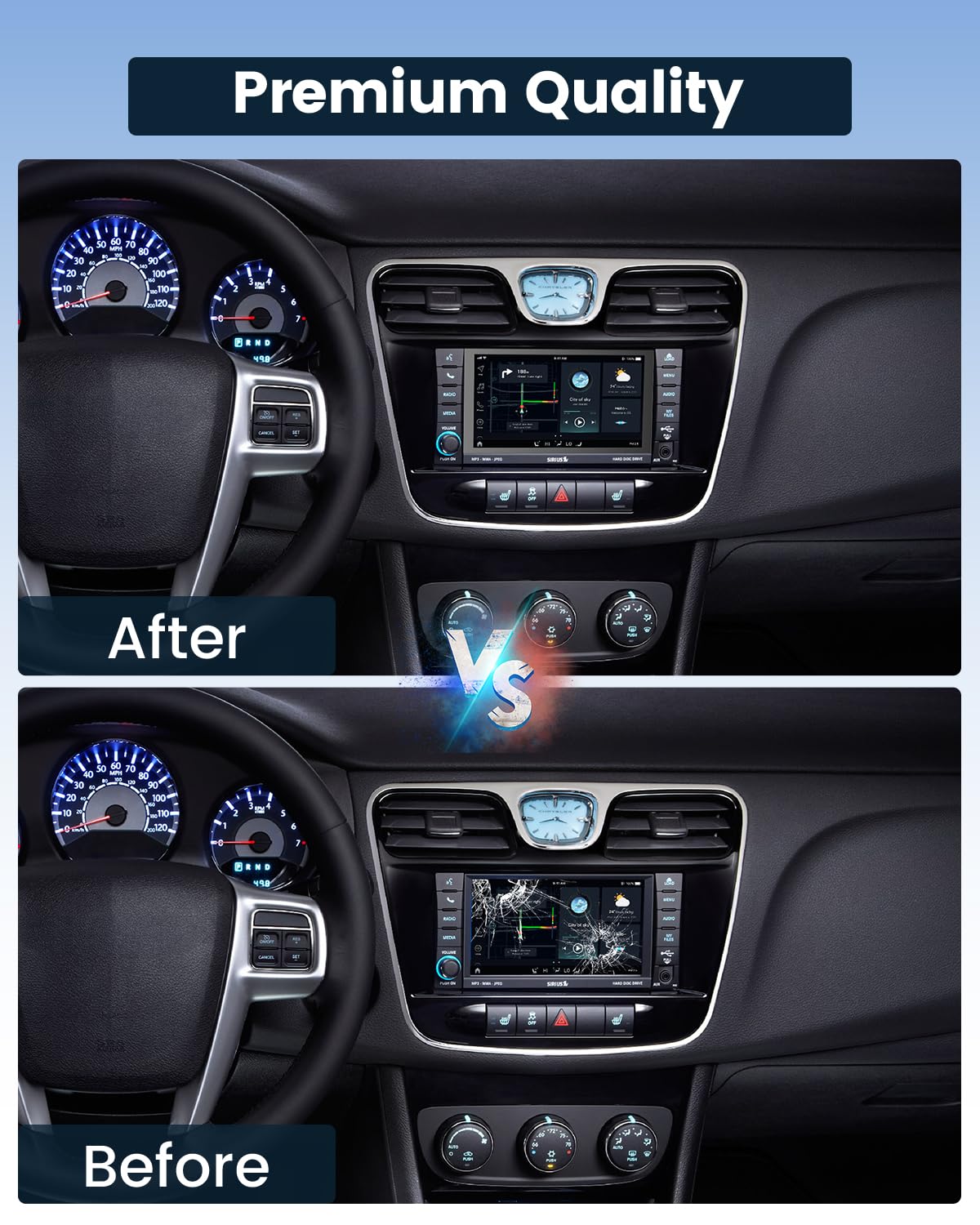 Écran tactile LCD Uconnect 4C UAQ de 8,4", écran de rechange OEM pour Dodge Challenger/Durango/Jeep Wrangler/Compass/Gladiator/Chrysler 2017-2021, LA084X01(SL) (02)