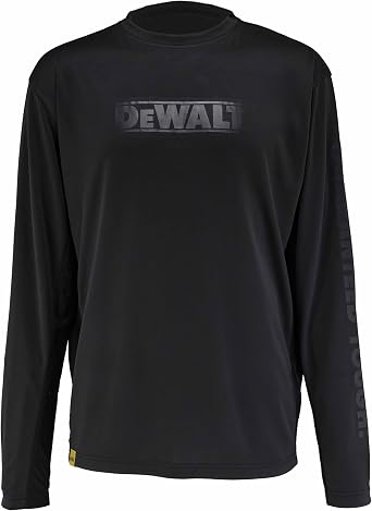 DEWALT Truro Mens Regular Fit, 100% Polyester, Breathable Long Sleeve Performance Shirt
