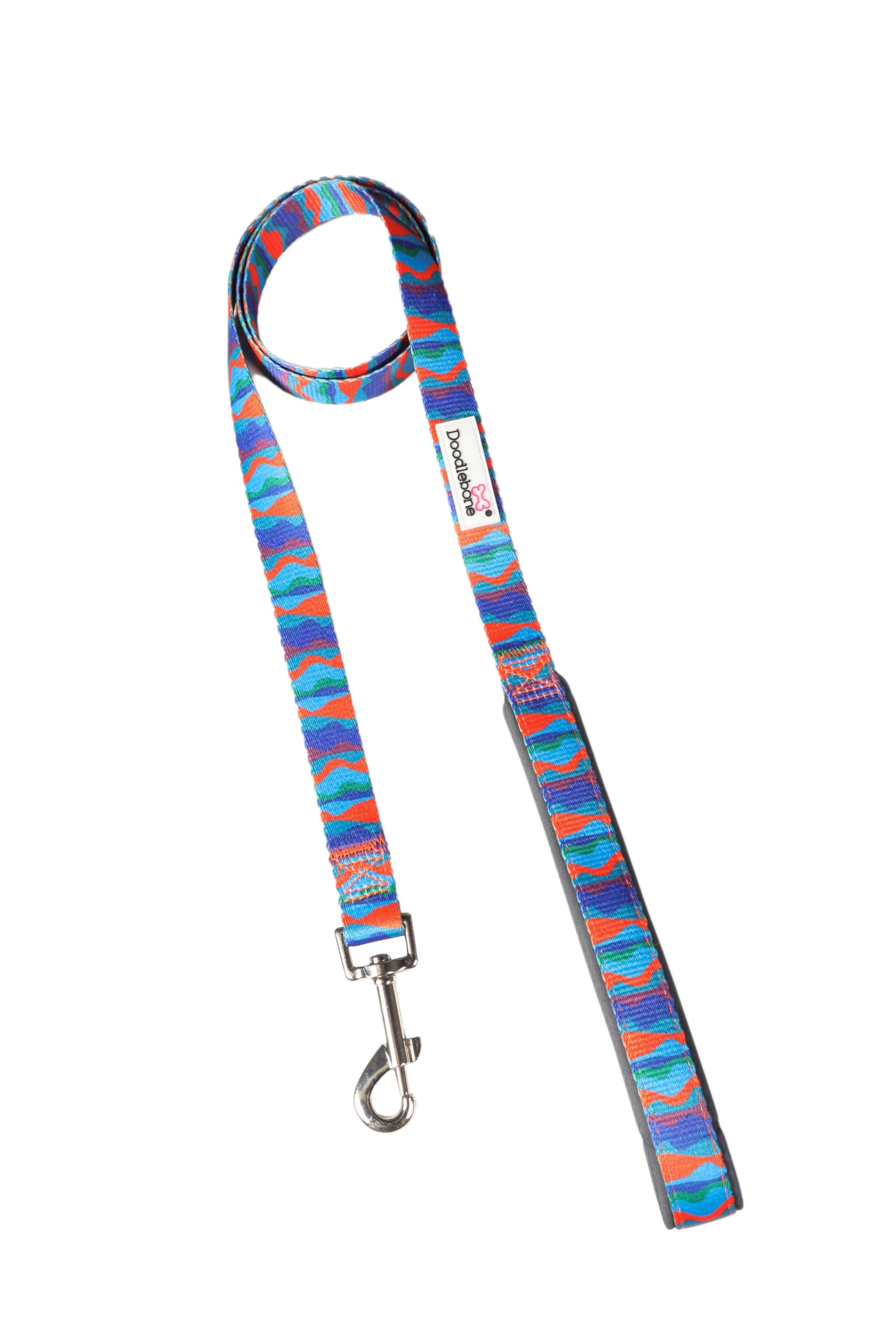 Doodlebone, Padded Dog Lead, Comfortable Dog Leash with Soft Neoprene Padded Handle, Strong Clip, 120cm Length