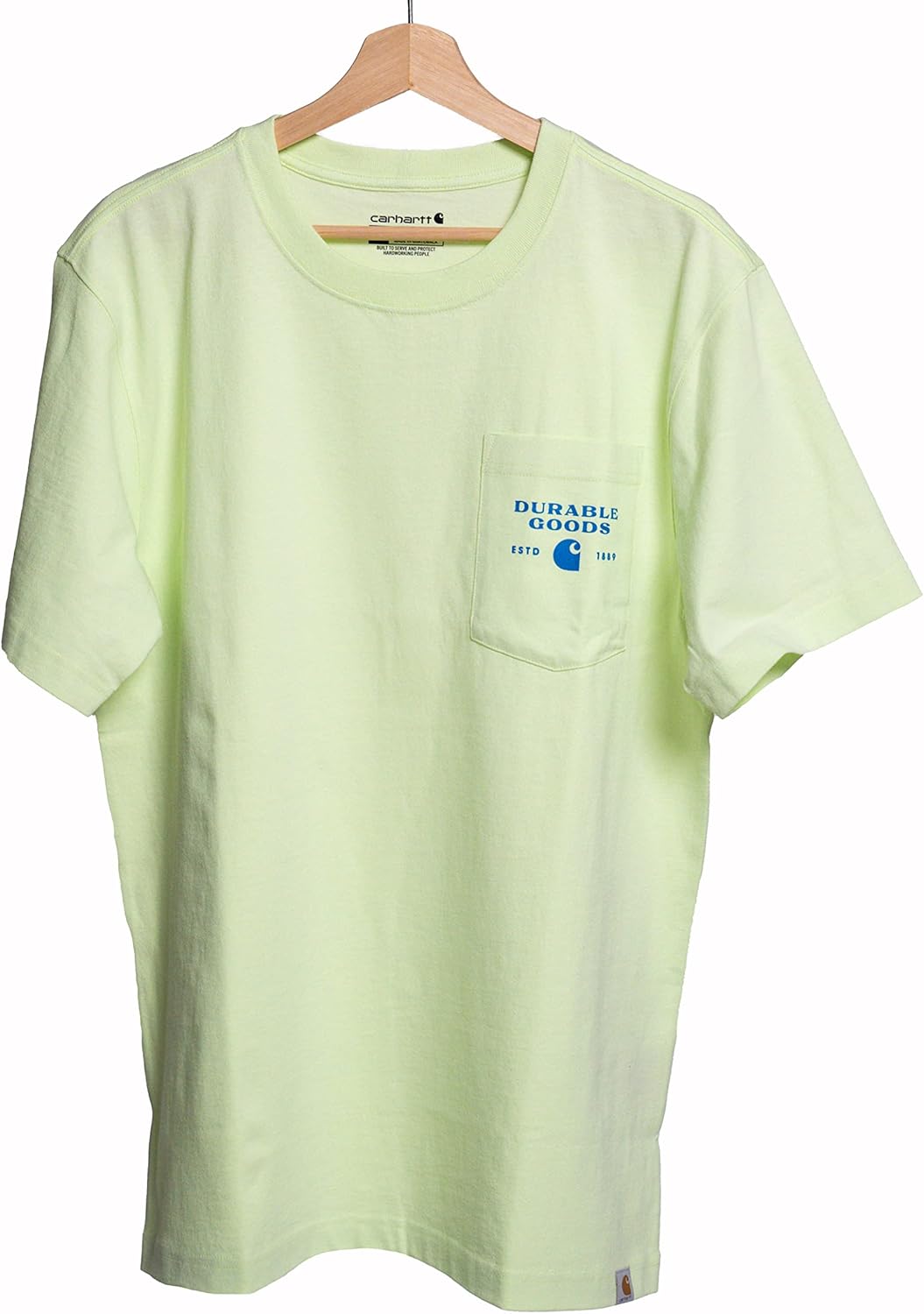 Carhartt Mens Relaxed Fit Heavyweight Short-Sleeve Pocket Logo Graphic T-Shirt - Image 5