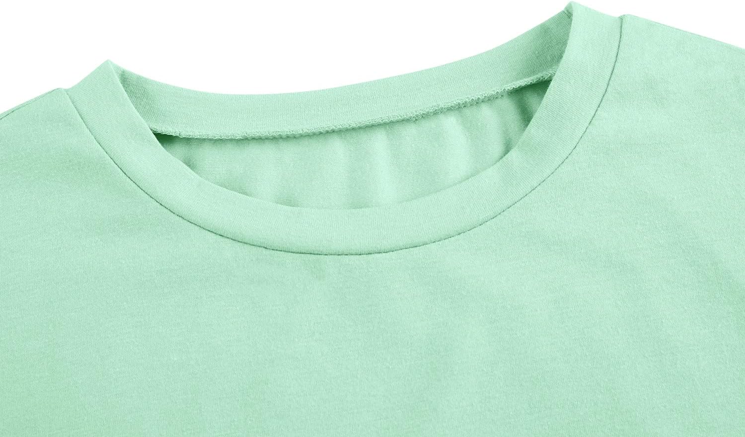 Imily Bela Girls Cap Sleeve Summer Tops Casual Crewneck Loose Tshirts with Pocket - Image 3