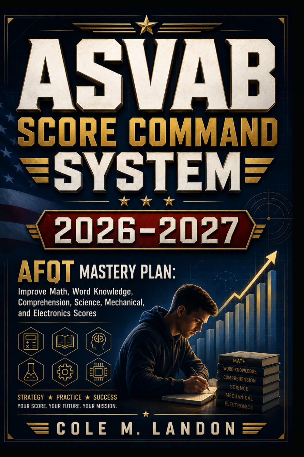 ASVAB Score Command System 2026–2027: AFQT Mastery Plan: Improve Math, Word Knowledge, Comprehension, Science, Mechanical, and Electronics Scores