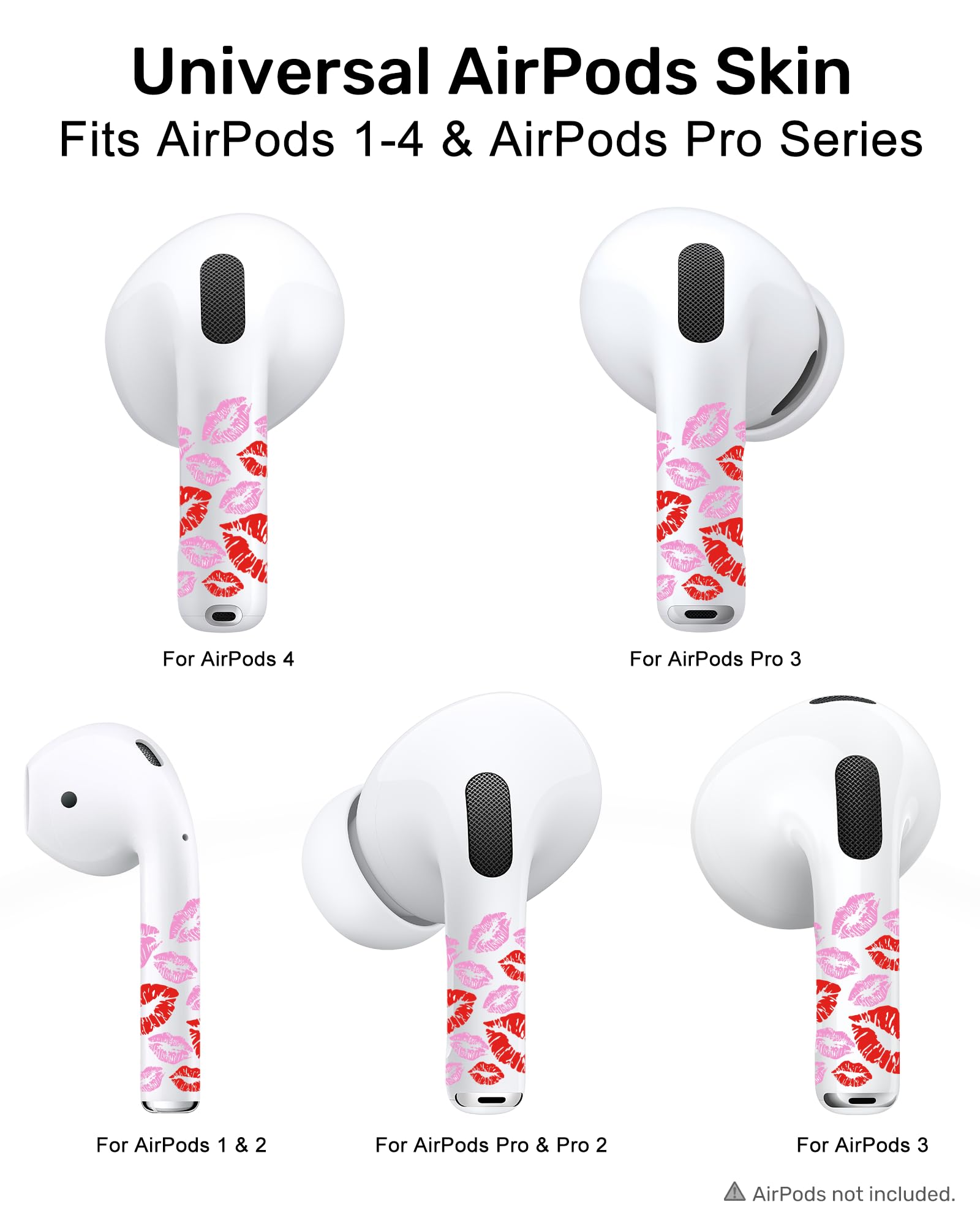 2/Pro 4/Pro/Pro AirPods for RockMax Amazon.com: オリジナルシール ANC AirPods4 3 Universal Skin, イヤホン