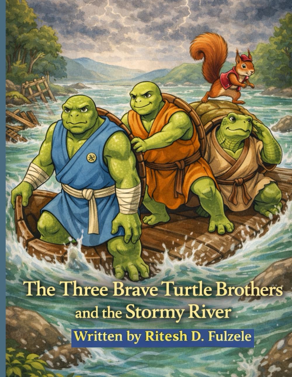 THE THREE BRAVE TURTLE BROTHERS AND THE STORMY RIVER: THE THREE MAGICAL TALES SERIES