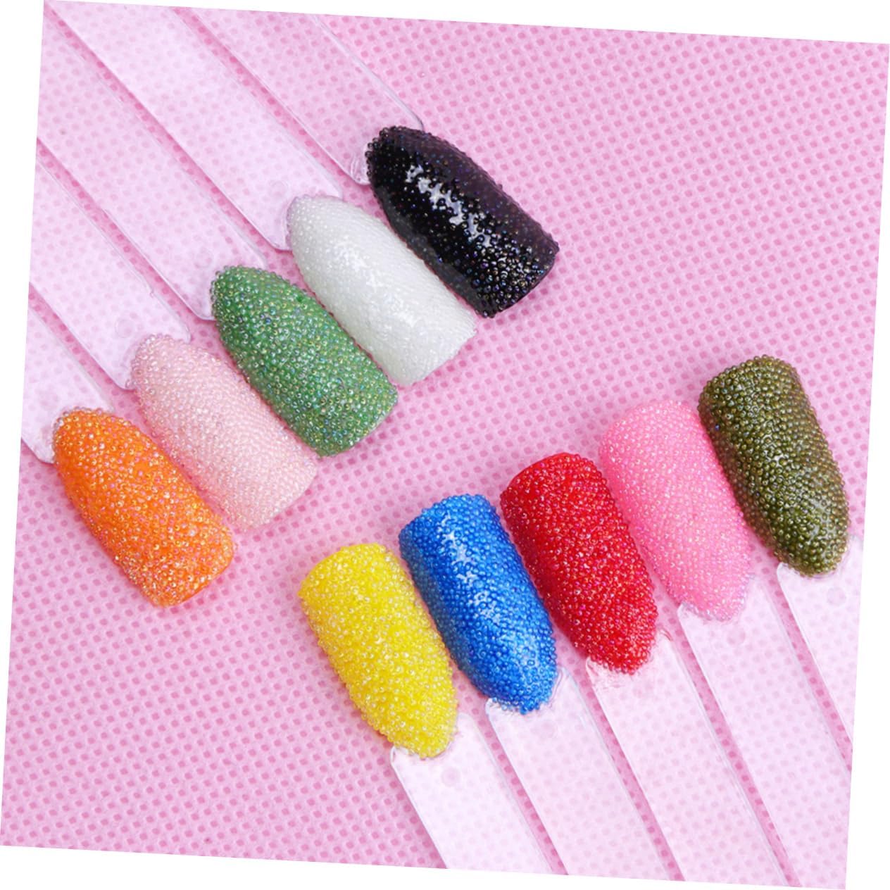 5pcs Multicolored Nail Art Rhinestones Beads for DIY Manicure Accessories Nail Decoration Stickers Colorful Designs for Enthusiasts